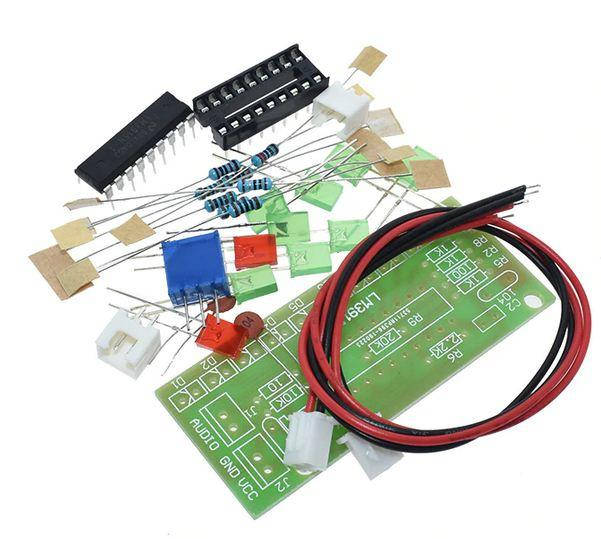 

Радиоконструктор Анализатор звукового спектра LM3915, светодиодный индикатор уровня, 9-12V