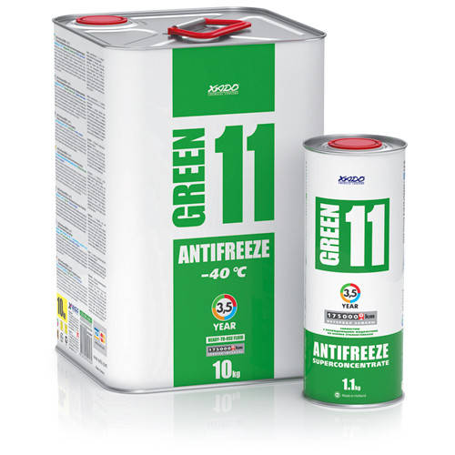 

Антифриз для двигуна Antifreeze Green 11 -40⁰С (10 кг), Зелёный