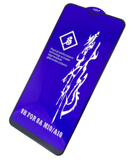 

Защитное стекло 6D Rinbo на весь экран Samsung Galaxy A10s черное клей по всей поверхности, Черный