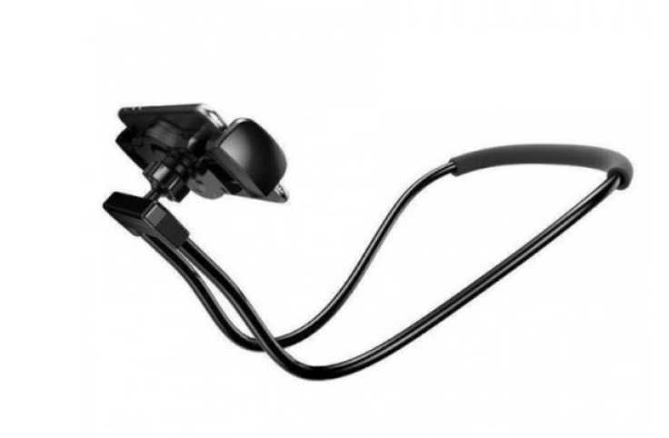 

Ленивый держатель для смартфона на шею, черный (KG-2634)