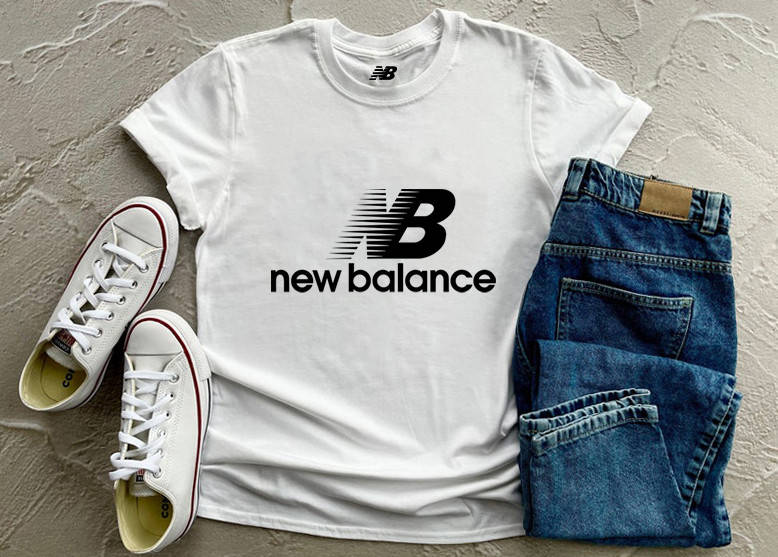 

Мужская футболка new balance Нью Беланс белая
