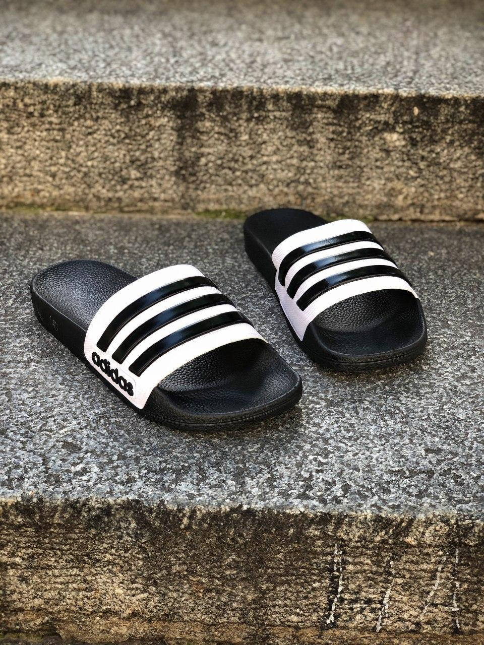 

Мужские шлепанцы Adidas Slippers Black White 40, Разные цвета
