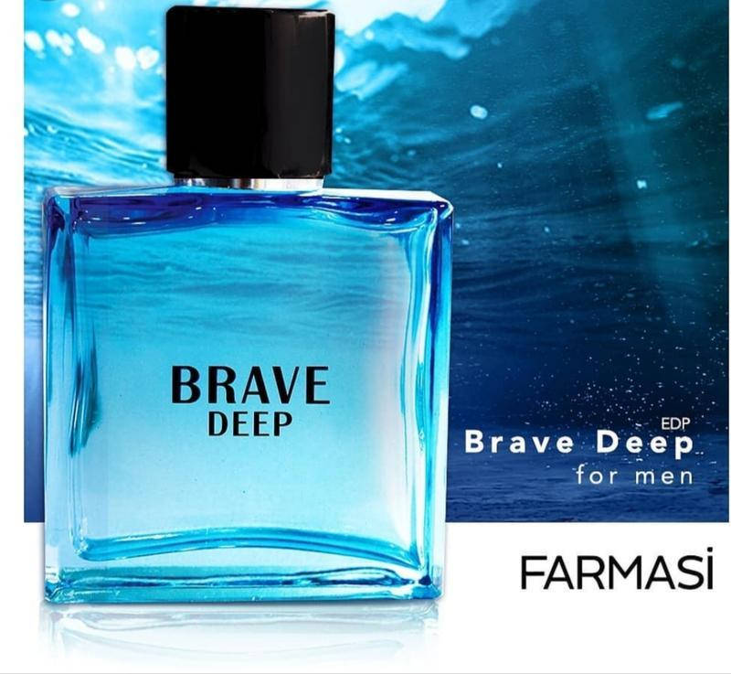 

Мужская свежая парфюмированная вода Brave Deep 60 мл. Farmasi.