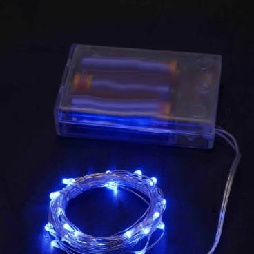 

Гирлянда Роса на батарейках 20 LED Синий, 200 см, прозрачный провод (1975-02)