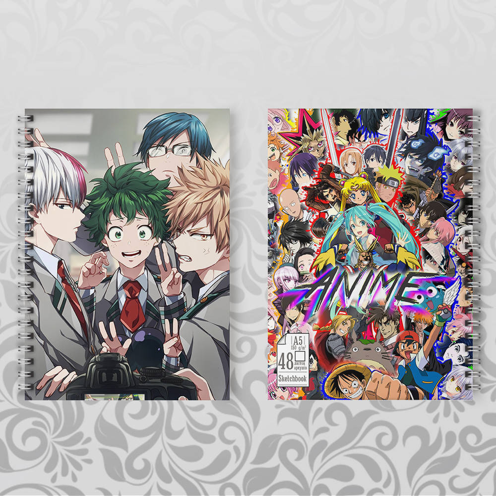 

Скетчбук Аниме Boku no Hero Academy 004