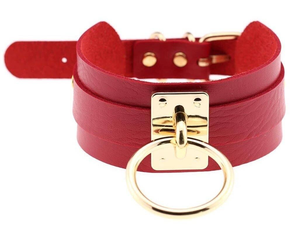 

Чокер-ошейник SKN-AS19 RED Gold