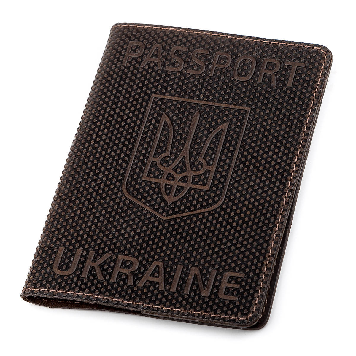 

Обложка на паспорт Shvigel 13930 кожаная Коричневая, Коричневый