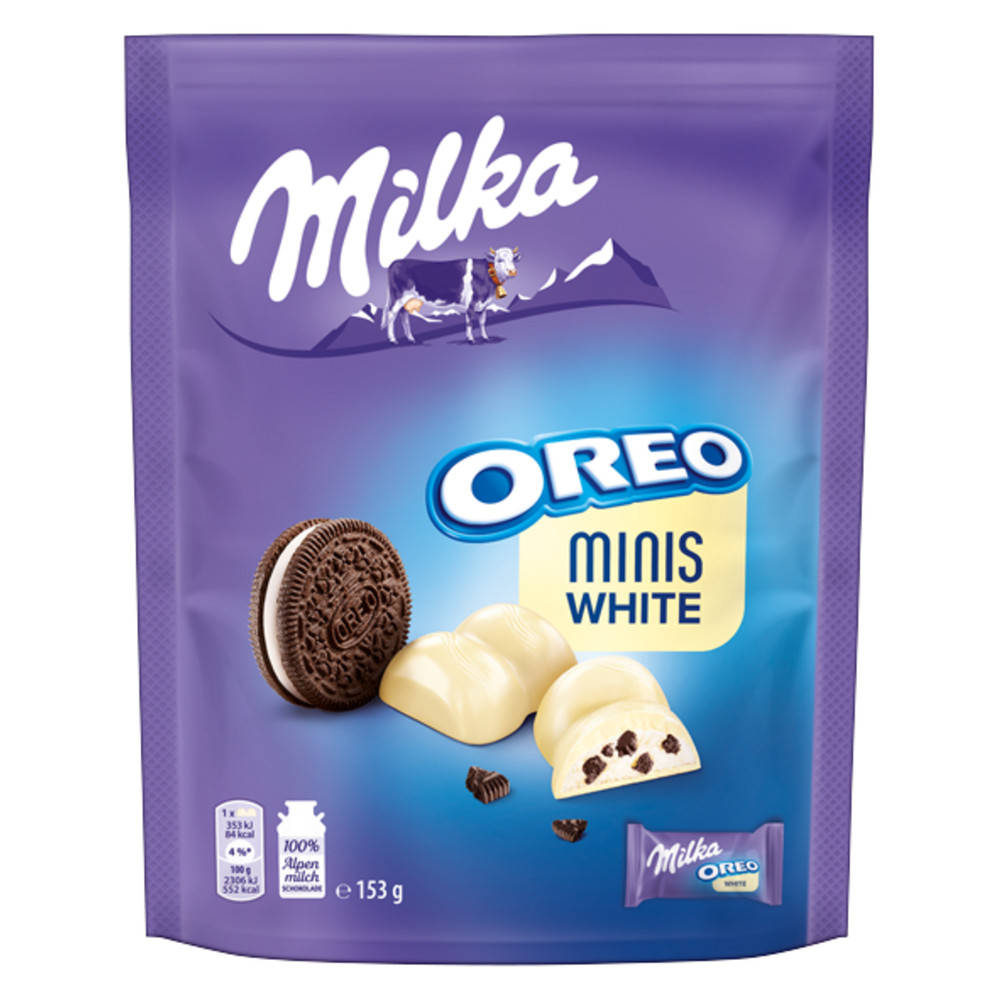 

Milka oreo minis white 153g