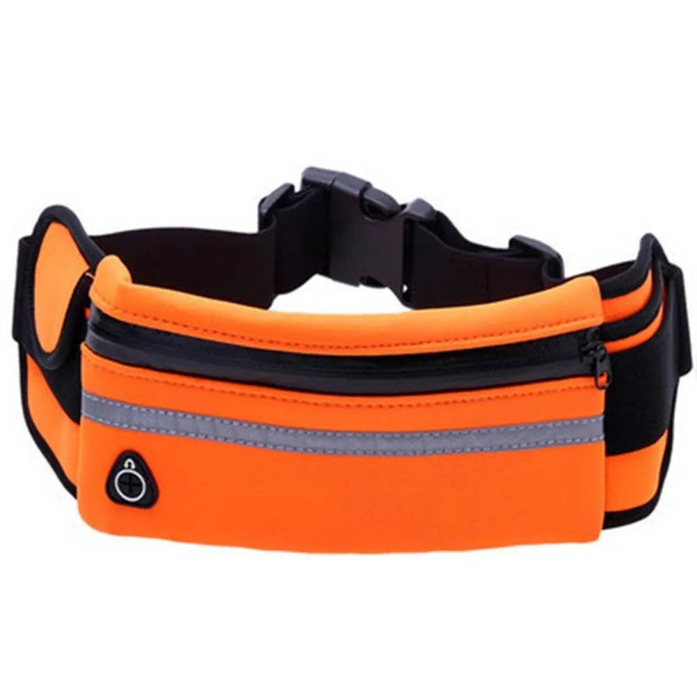 Непромокаемая сумка на пояс для бега / Поясная сумка для спорта / Cпортивная сумка для фитнеса Оранжевый