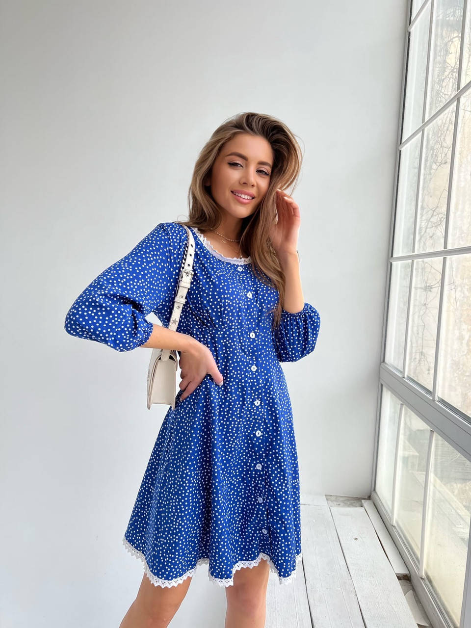 

Женское платье в горох новинка 2022