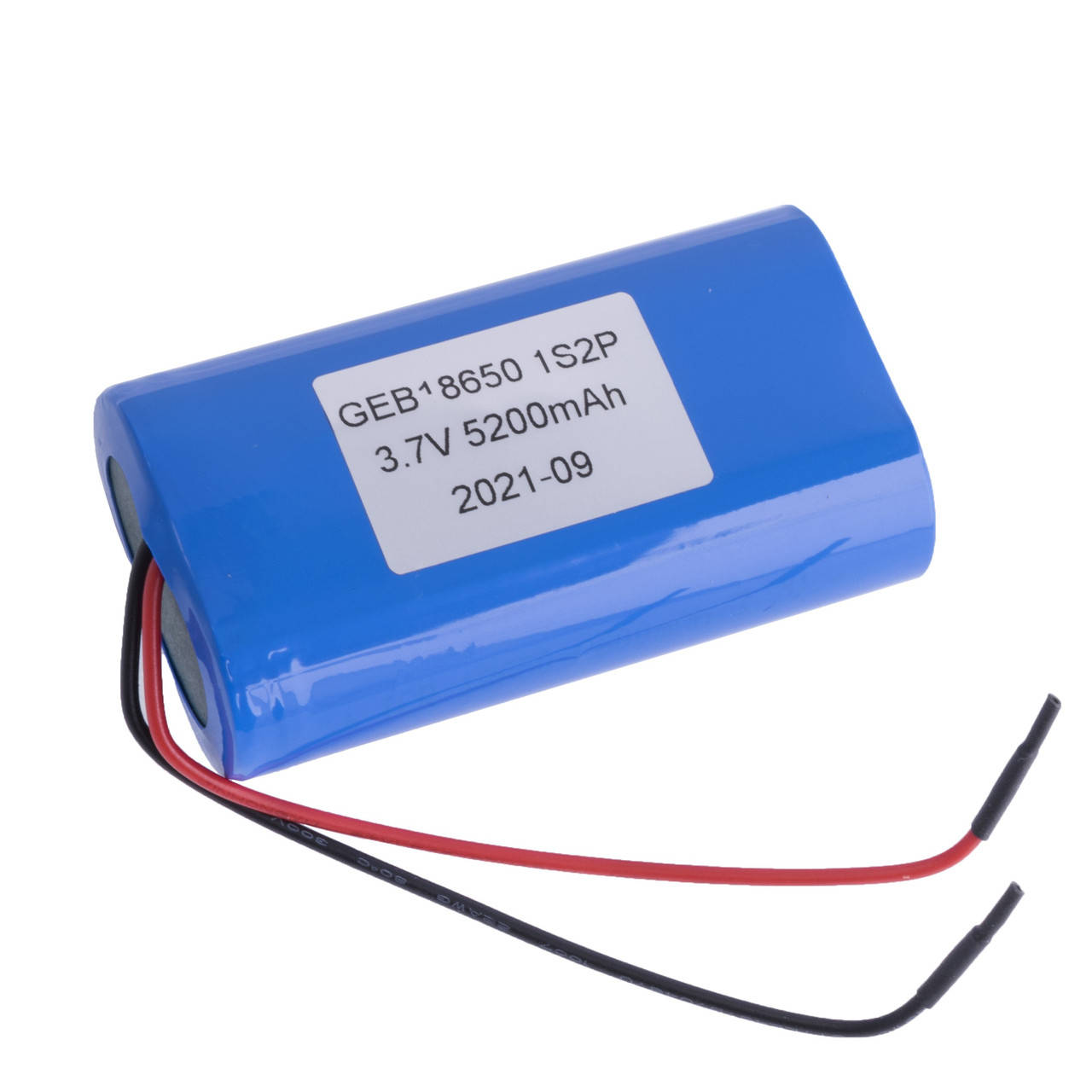 

ICR18650 3.7V 5200mAh (LiIon pack 1S2P, 1C, 18*36*65mm) RADIOMAG GEB
