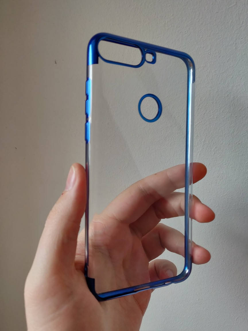 

Тонкий силиконовый чехол для Huawei Y6 Prime 2018, Синий
