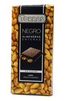 

Шоколад черный с цельным миндалем Torras Испания 200г