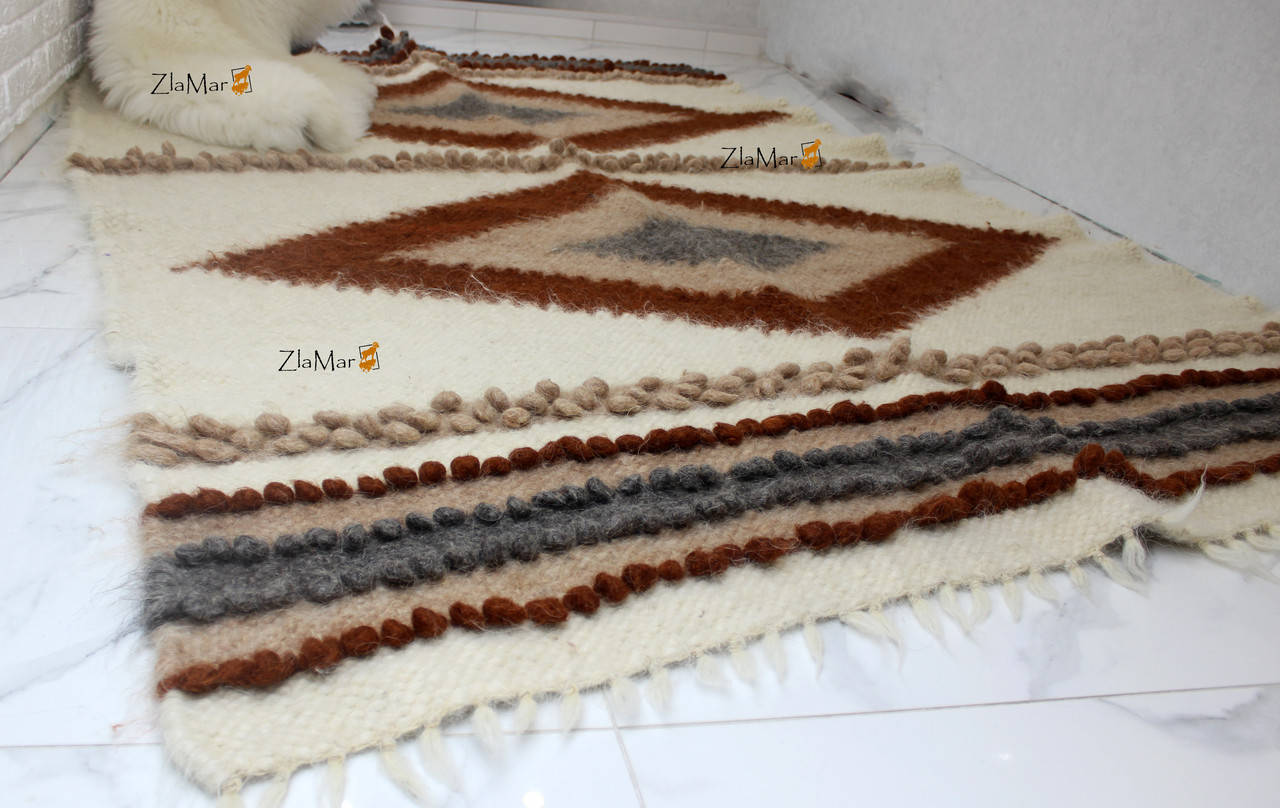 

Лижнык карпатский плед Длинные ромбы 150*200 см, Разные цвета
