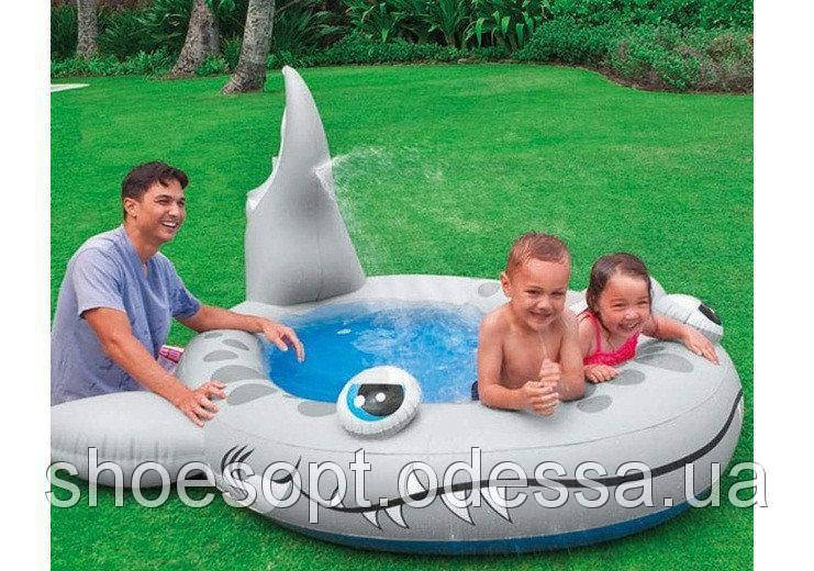 

Детский надувной бассейн с фонтаном Акула Intex 229x226x107см от 2 лет