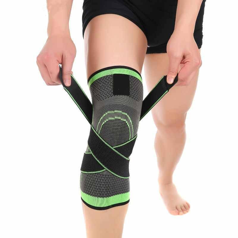 

Наколенник эластичный бандаж на колено компрессионный Knee Support WN-26 спортивный с резинками YLW