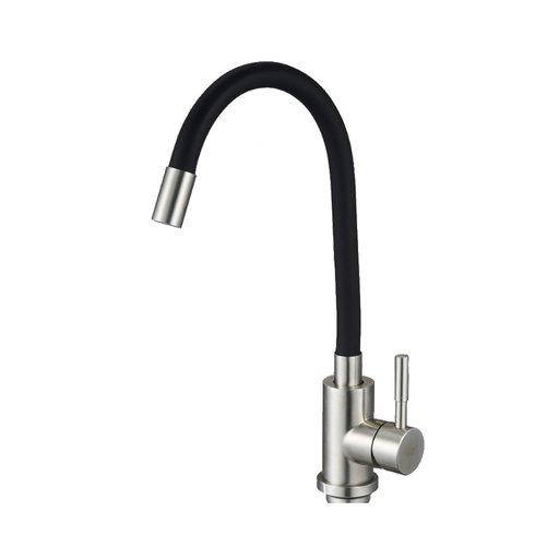 

Смеситель SOLONE кухня бокова EZA4-F090 KB (нерж), Хром