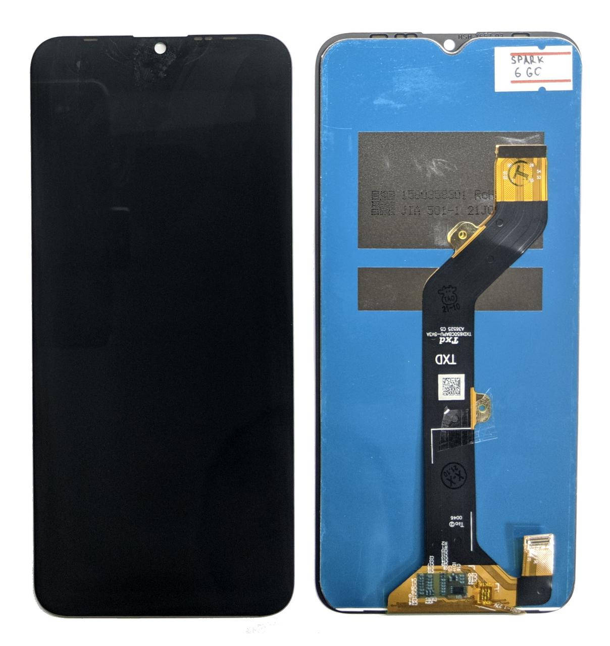 

Дисплейный модуль Tecno Spark 6 Go KE5 / KE5J / KE5K тачскрин и экран, Черный