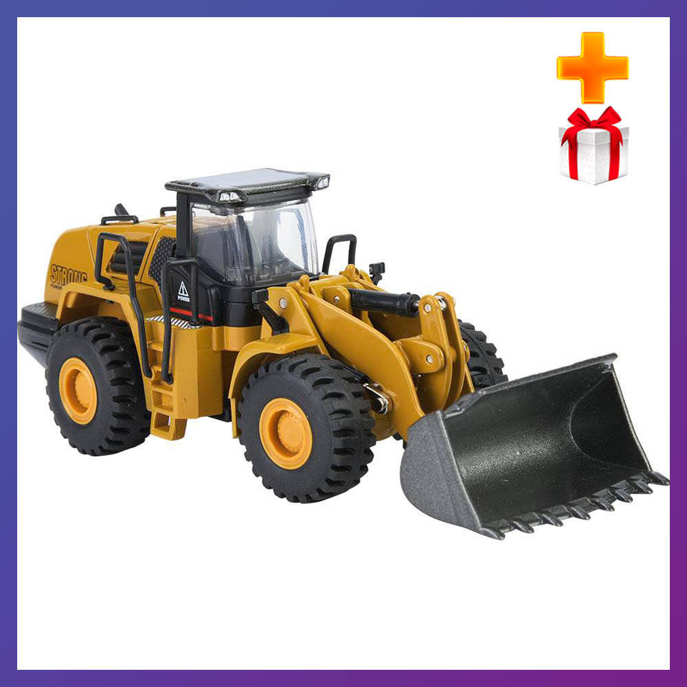 

Детская машинка бульдозер металлический Huina toys 1813 1:60 + Подарок