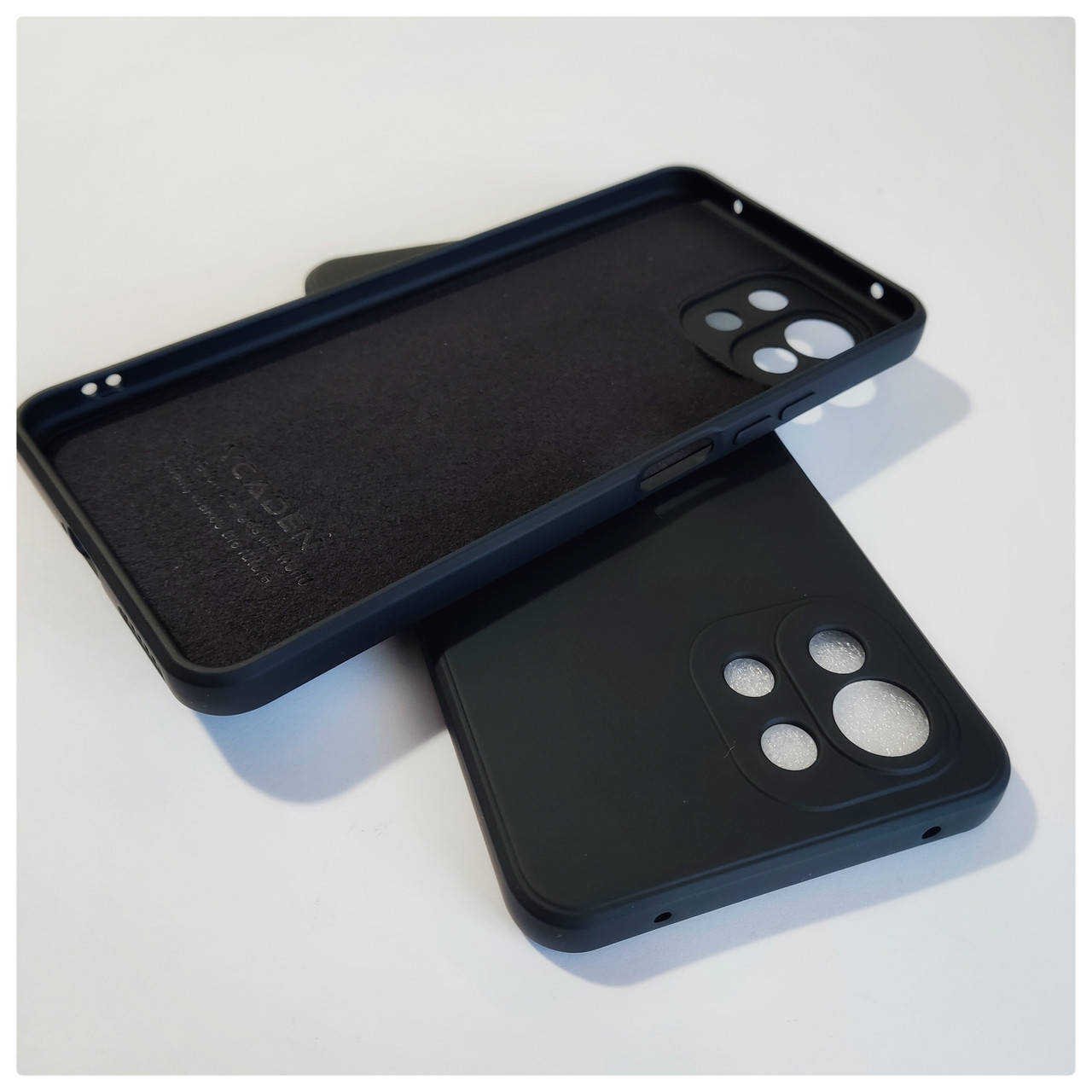 

Силиконовый чехол микрофибра для Xiaomi Mi 11 Lite ЧЕРНЫЙ