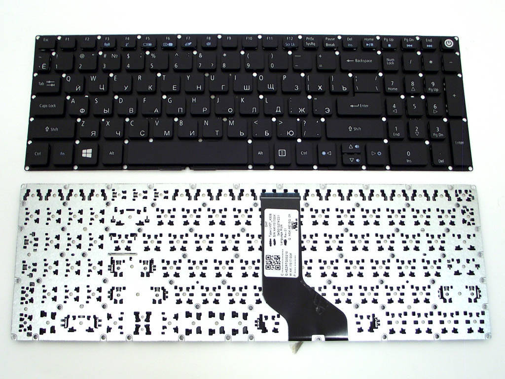

Клавиатура для ноутбука Acer E5-522, E5-573 черная новая, Черный