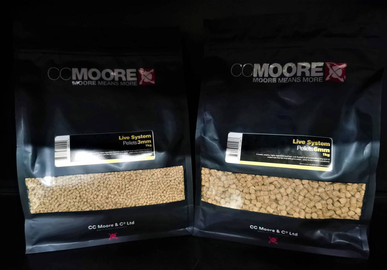 

Пеллетс Cc Moore Live System Pellets 3 / 6mm 1kg