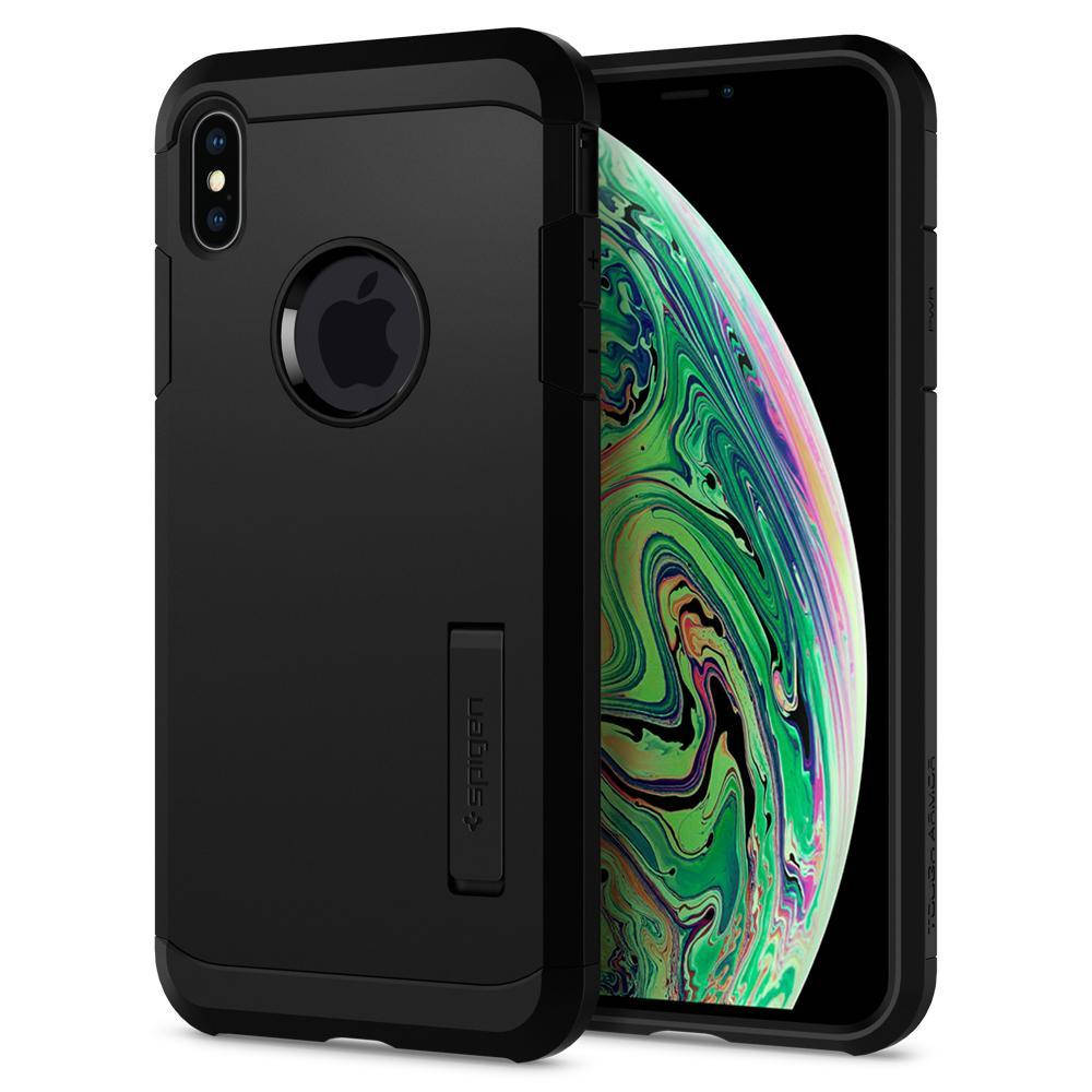 

Чехол Spigen для iPhone XS MAX Tough Armor, Black (065CS25130), Черный
