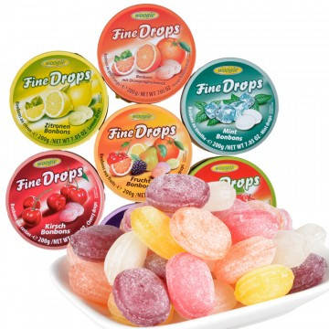 

Леденцы Fine Drops Bonbons в ассортименте Около 10 разных видов 200 грамм