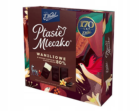 

Птичье молоко Ваниль Темный шоколад Ewedel Plasie Mleczko Waniliowe 360g