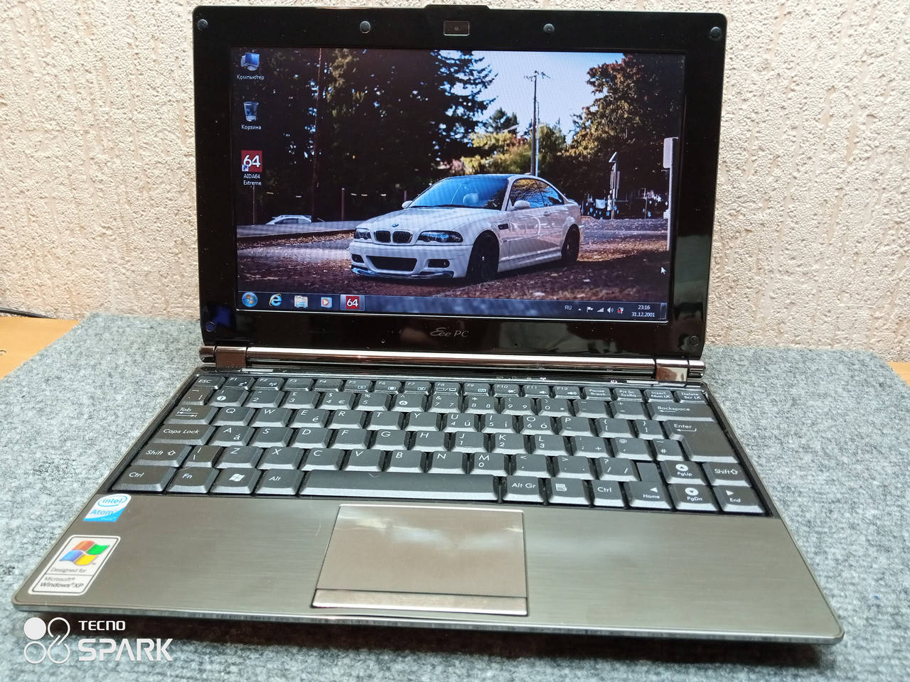 

НОУТБУК ASUS EEE PC S101 10.2" / 2 ядра х 1600 Mhz / RAM: 2 GB / SSD: 16 GB / Video: Intel GMA 950 - 256Mb