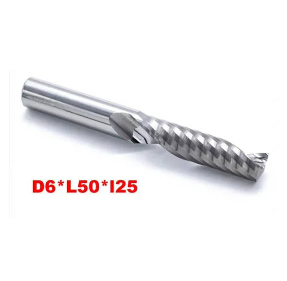 

Фреза твердосплавная однозаходная D6*L50*25