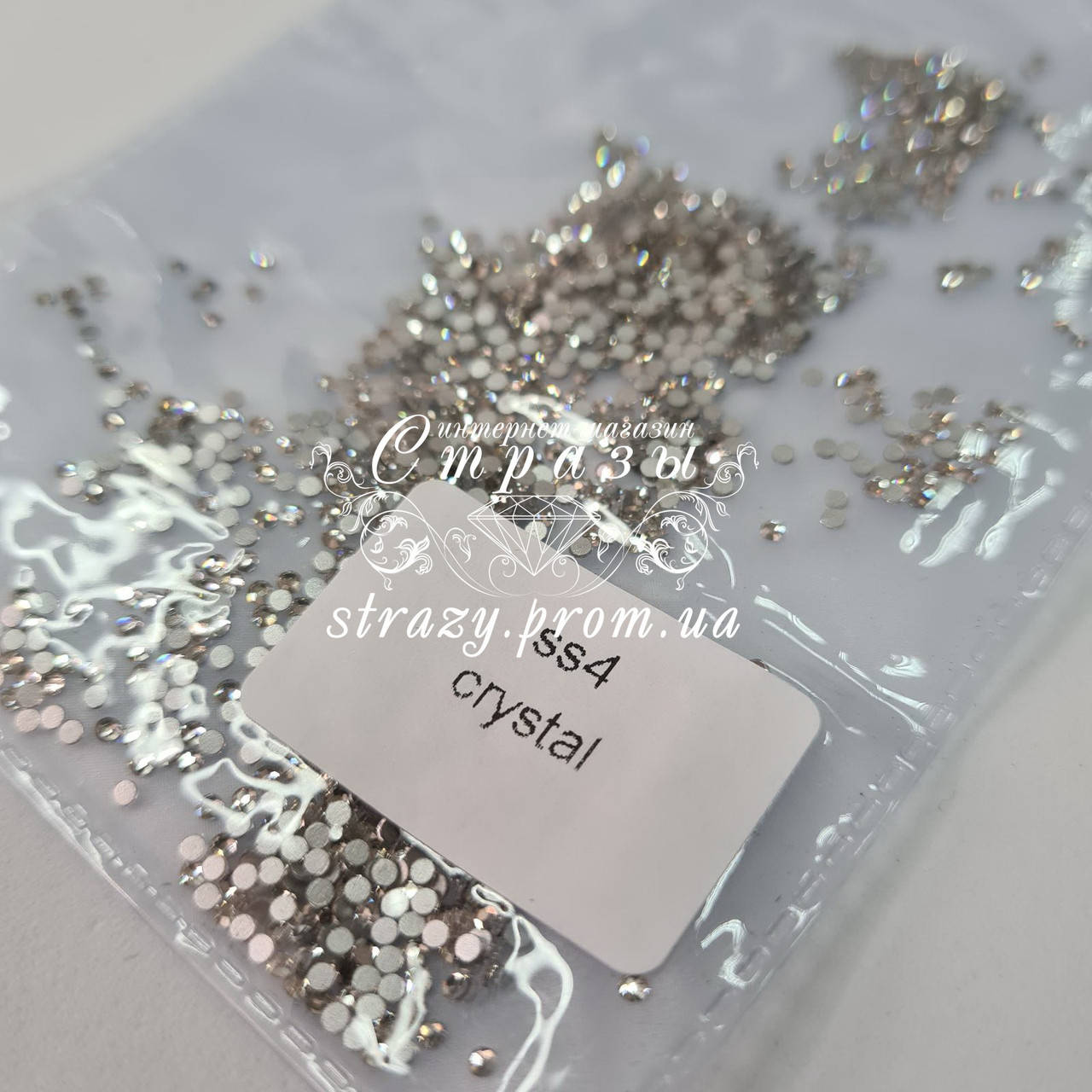 

Стразы для ногтей ss4 crystal 1440шт. (1,5-1,6мм)