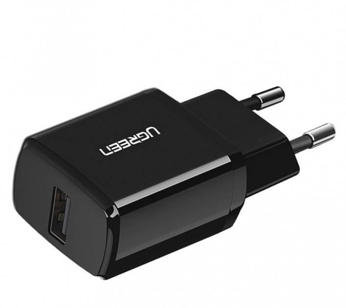 

Мережевий зарядний пристрій UGREEN ED011 USB Wall Charger Black 10W (50459), Черный