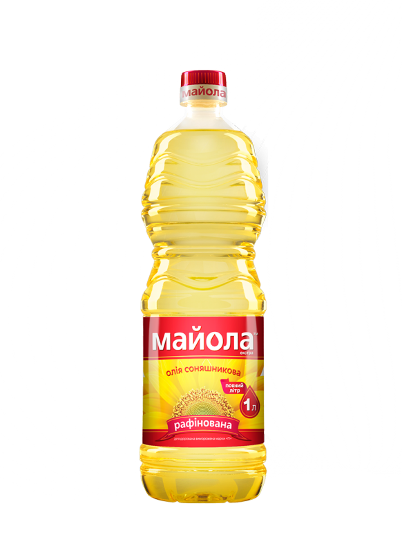 

Масло подсолнечное рафинированное дезодорированная Майола Екстра 1л