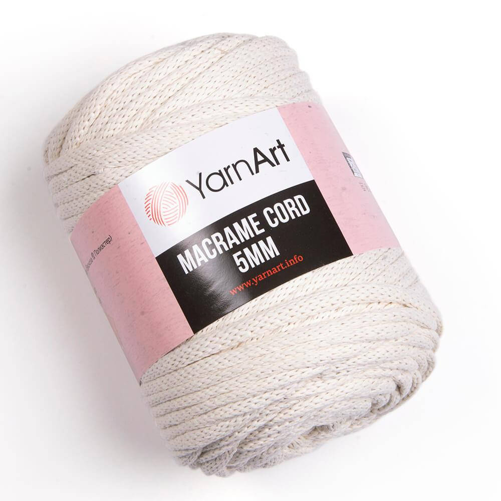 

Yarnart Macrame Cord 5 мм № 752 молочный