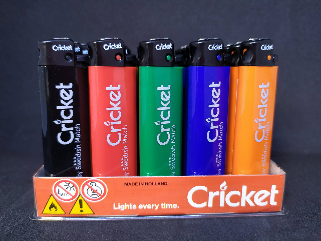 

Зажигалка Cricket (Крикет) Стандарт, Разные цвета