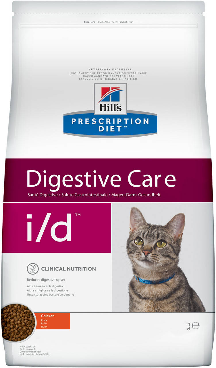 

Hill`s Prescription Diet Digestive Care Feline I/D - лечебный корм для кошек 0,4 кг