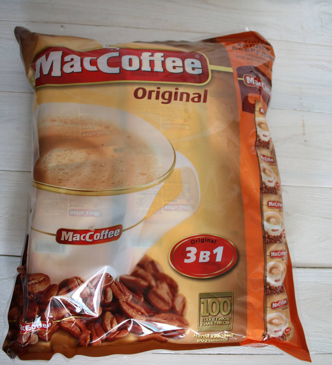 

Maccoffee Original кофейный напиток 3 в 1 100 штук