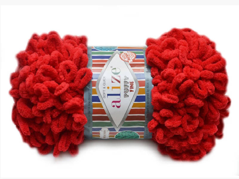 

Alize Puffy Fine NEW, Красный №56