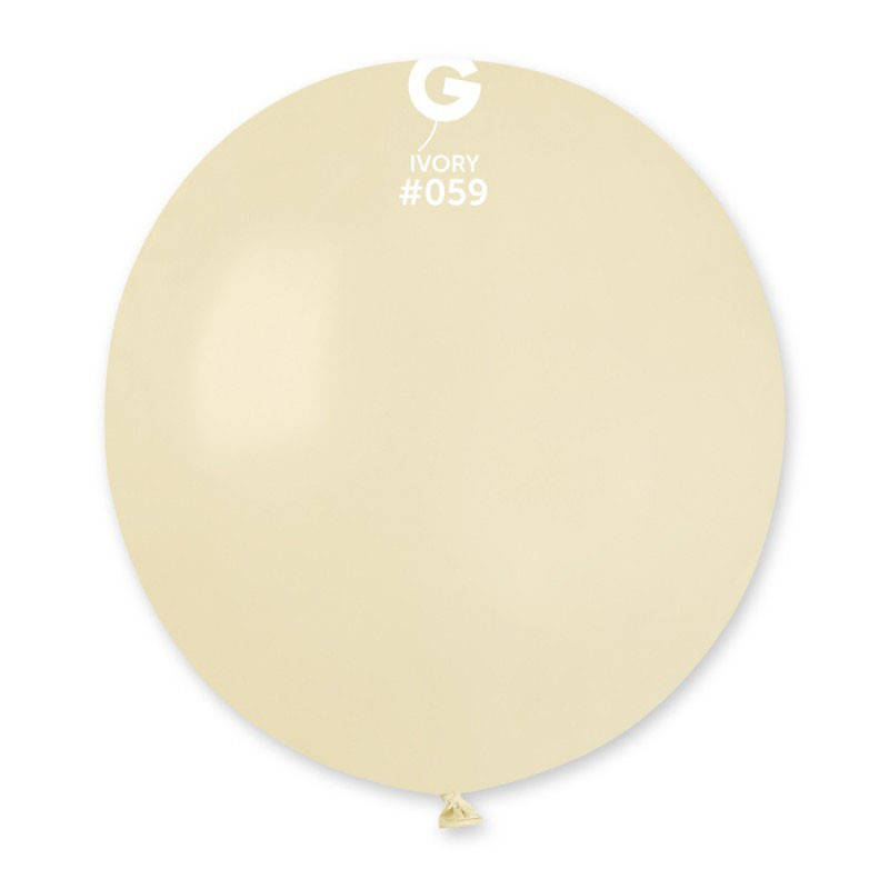 

Латексный воздушный шарик 19" пастель 59 айвори 1шт Gemar