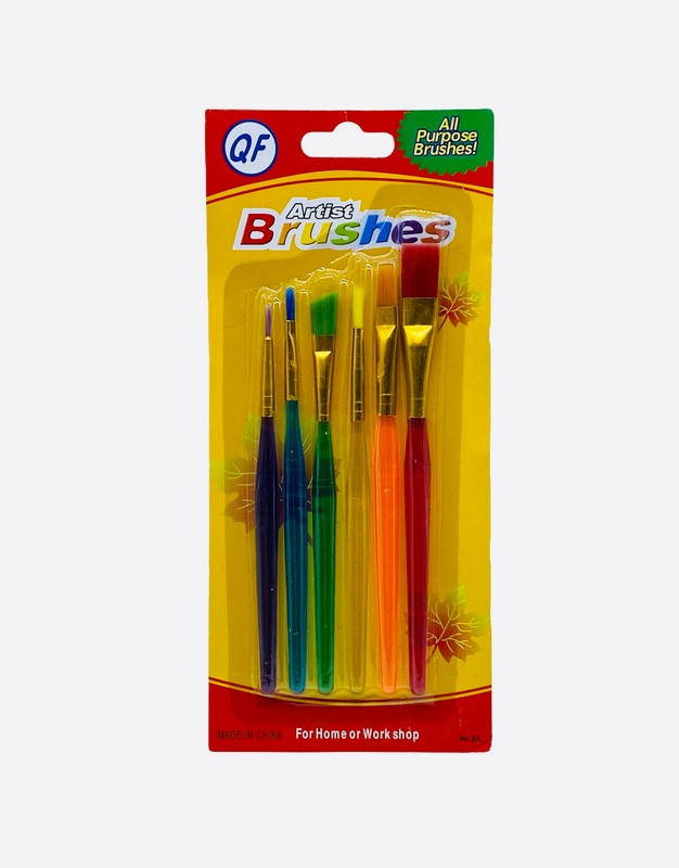 

Кисти для рисования исскуств ворс YM-006 6шт в наборе пласт ручка 1/600/1