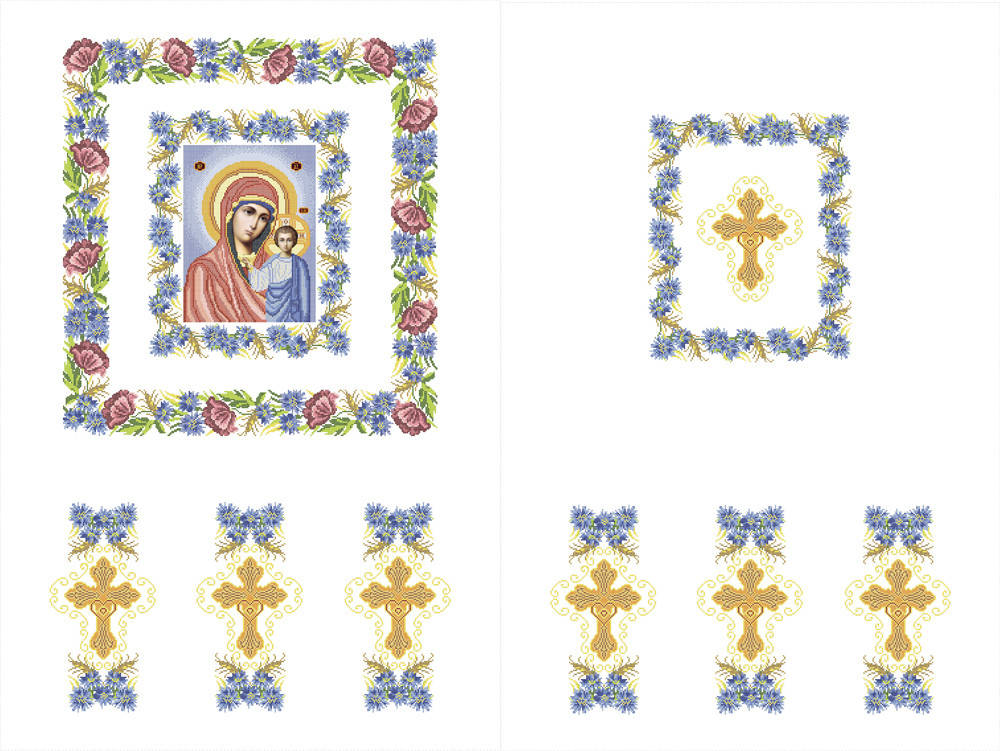 

Х-005. Схема для вишивки бісером Хоругва.