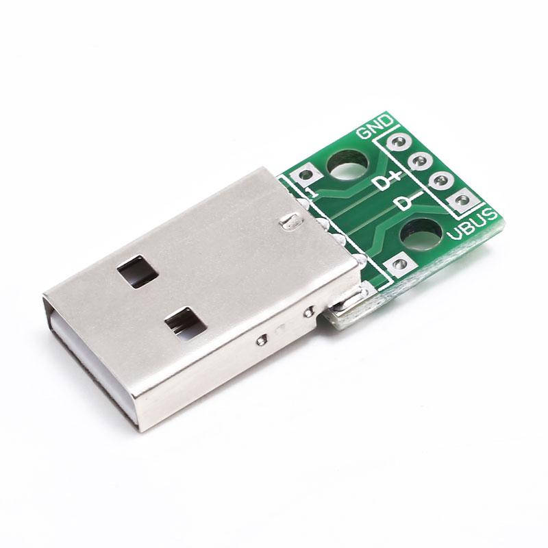 

Штекер USB-AM на плате