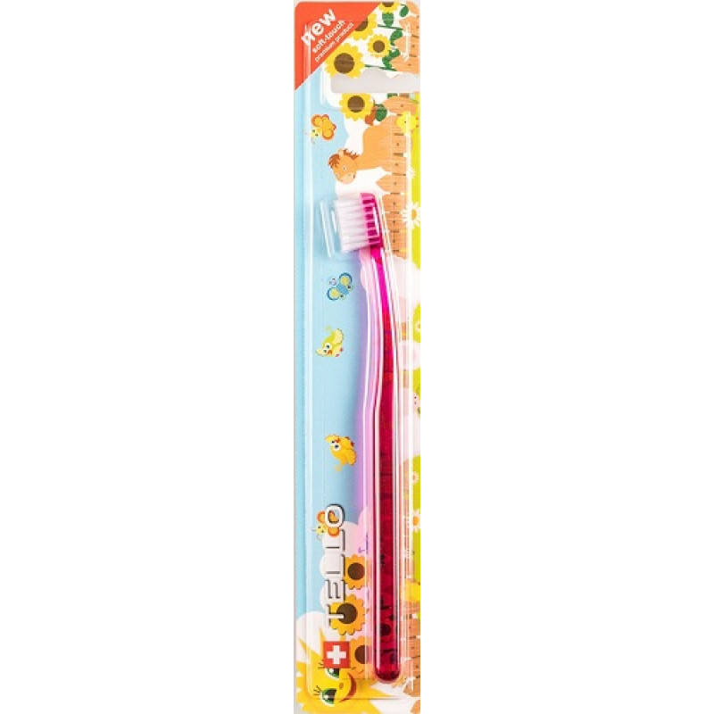 

Зубная щетка для детей TELLO Kids 10400 с мягкой и плотной щетиной (0-5 лет)