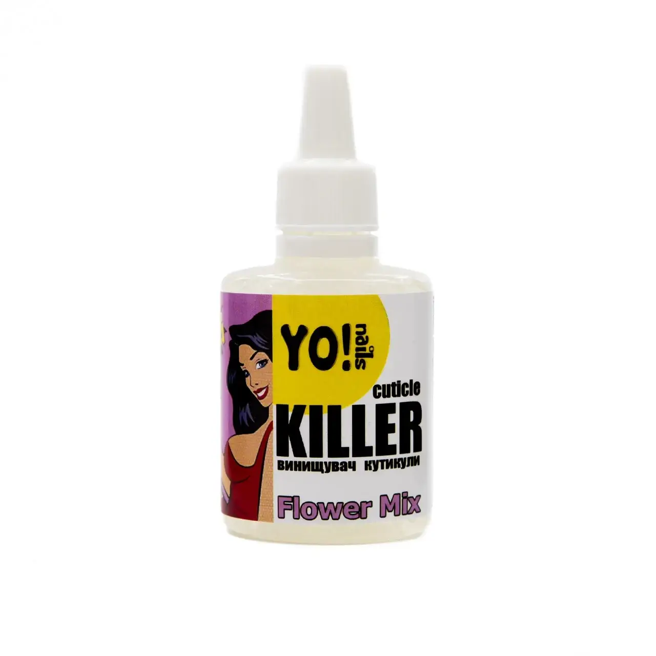 

Ремувер для кутикулы,Yo!nails CUTICLE KILLER Flower Mix