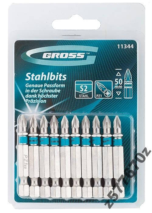 

Бита РZ1х50, сталь S2 (в лоте 1 бита) GROSS