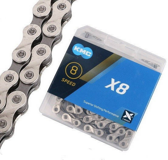 

Цепь KMC X8 1/2х3/32х116L 8sp без замка