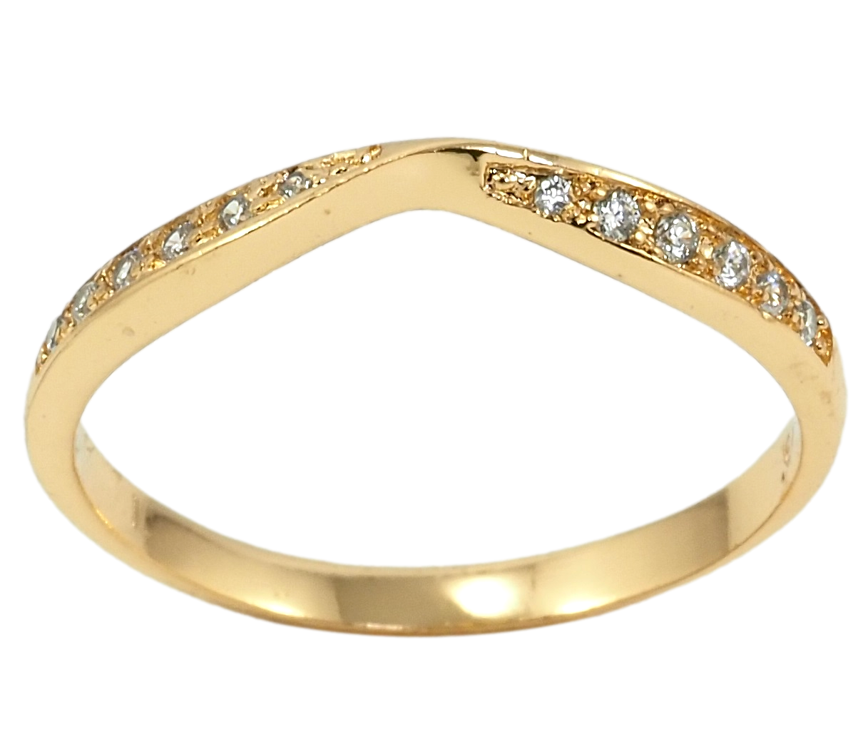 

Кольцо Xuping Позолота 18K "Дорожка циркония" р.18.5
