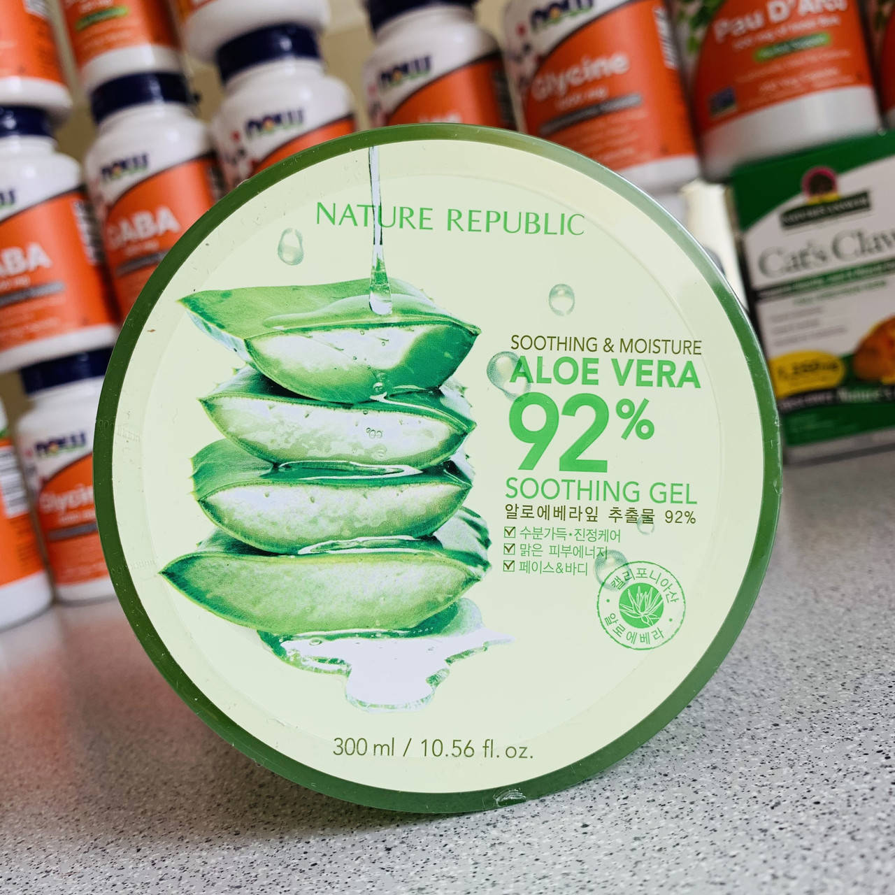 

Успокаивающий и увлажняющий гель с алоэ вера 92% (300 мл) Nature Republic