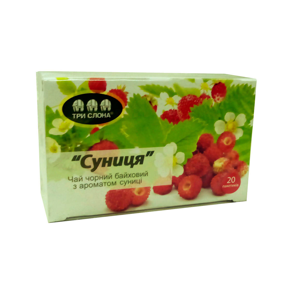 

Чай Три слона Земляника черн. 20*1,3г б/н (16)